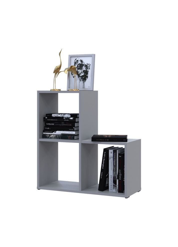 Стелаж Степ 2х2 Сірий відкритий 69х28.8х71.4 (DRS-011773) Doros (361998929)