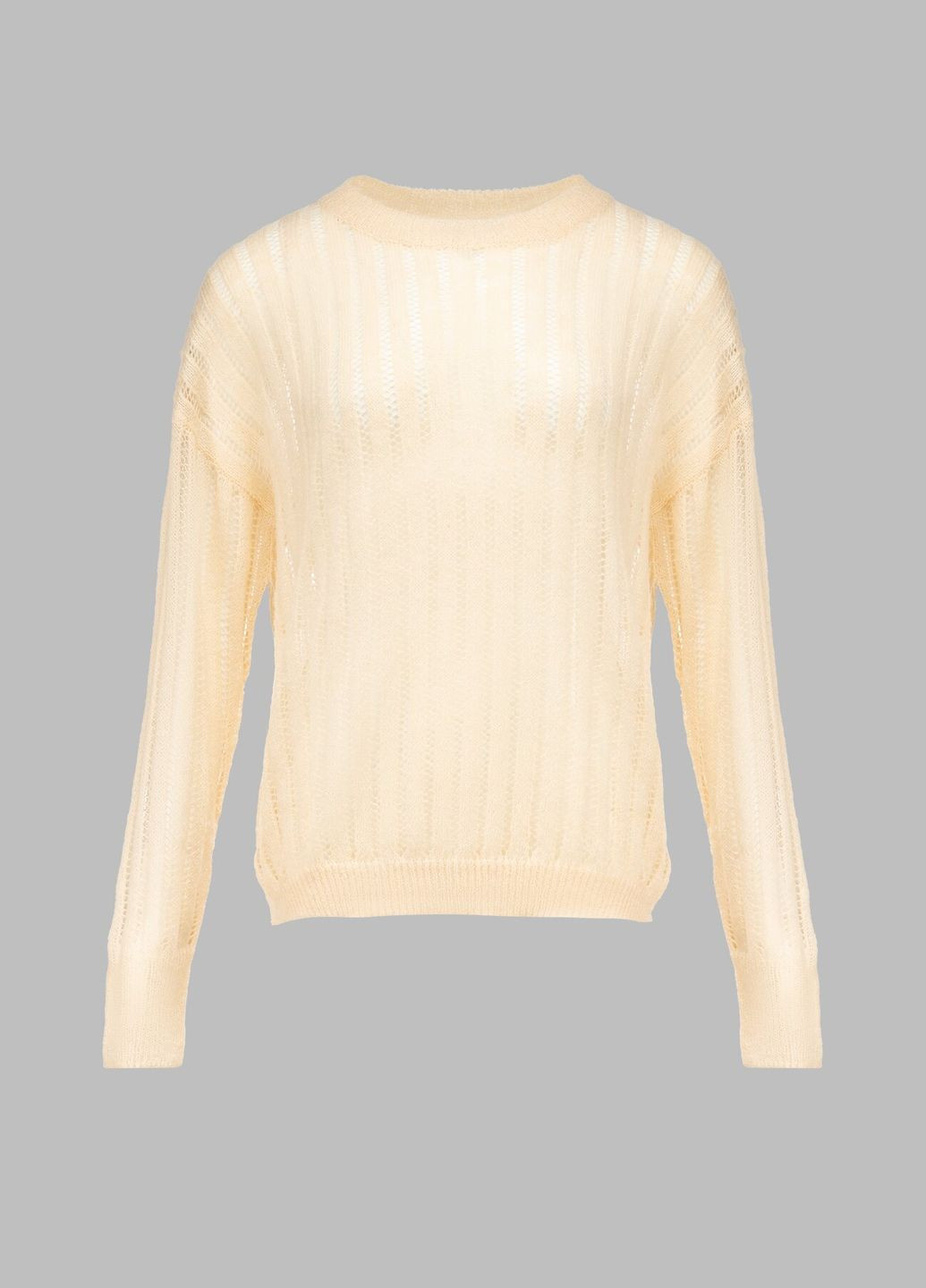 Светло-бежевый демисезонный джемпер однотонный женский m0013 светло-бежевый (2000990547637d) shop (2000990547637) Accorddream