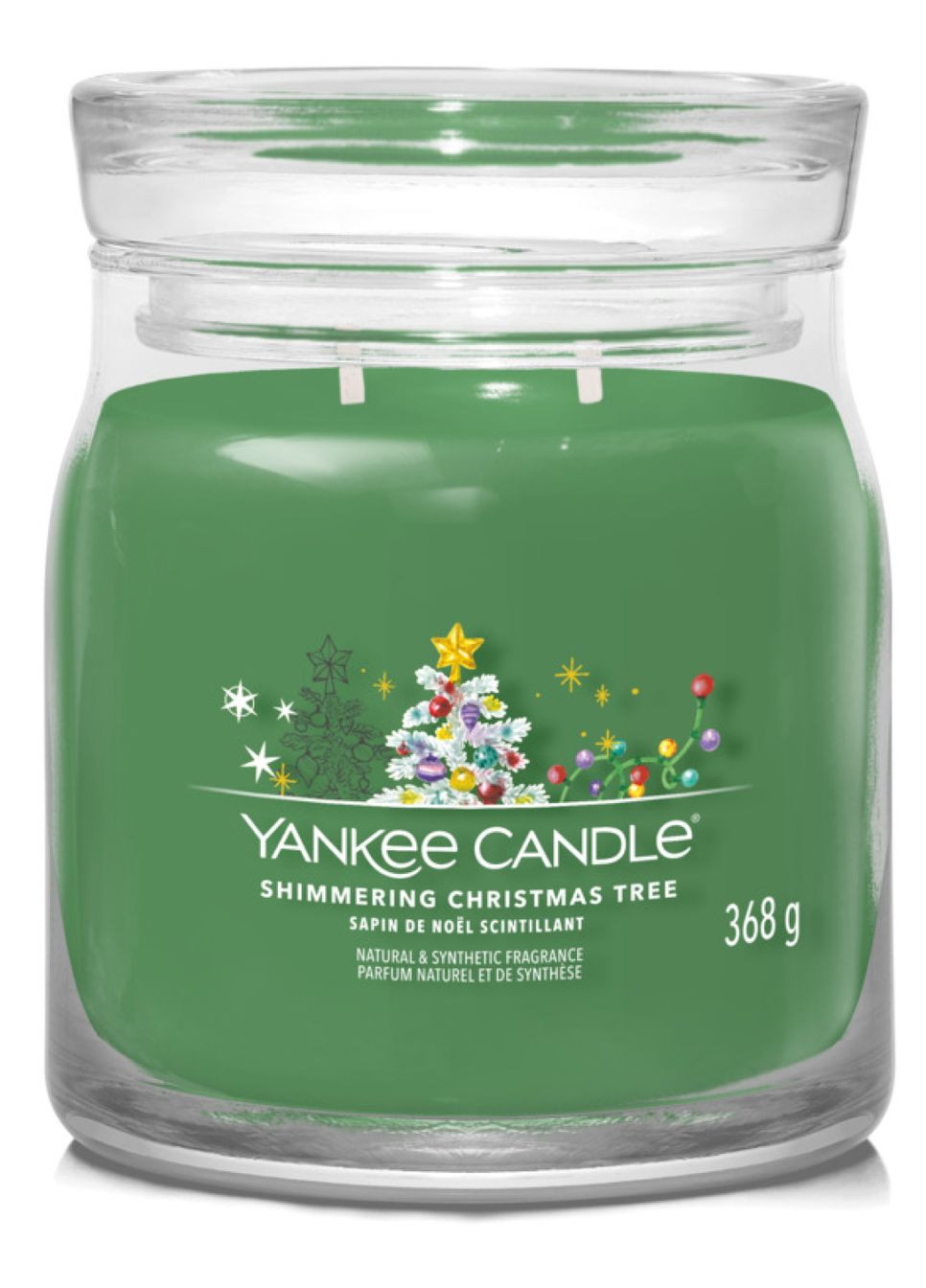 Ароматическая свеча Shimmering Christmas Tree Medium Yankee Candle (336211337)