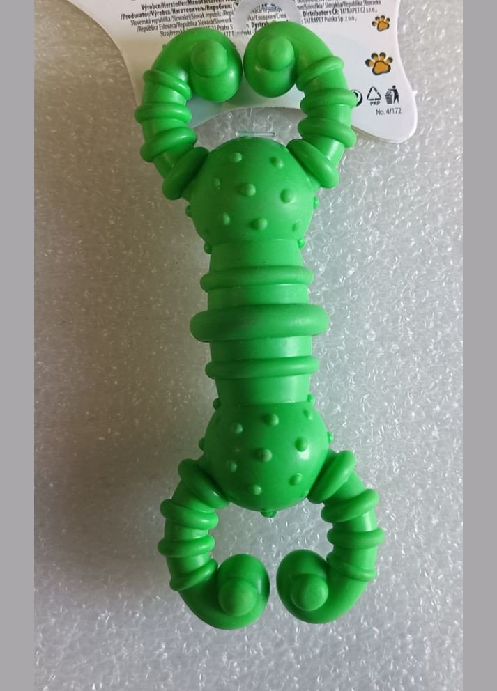 Іграшка для собак Dental Gum гантелька гумова (різні кольори), 11.5 см TATRAPET (307172412)