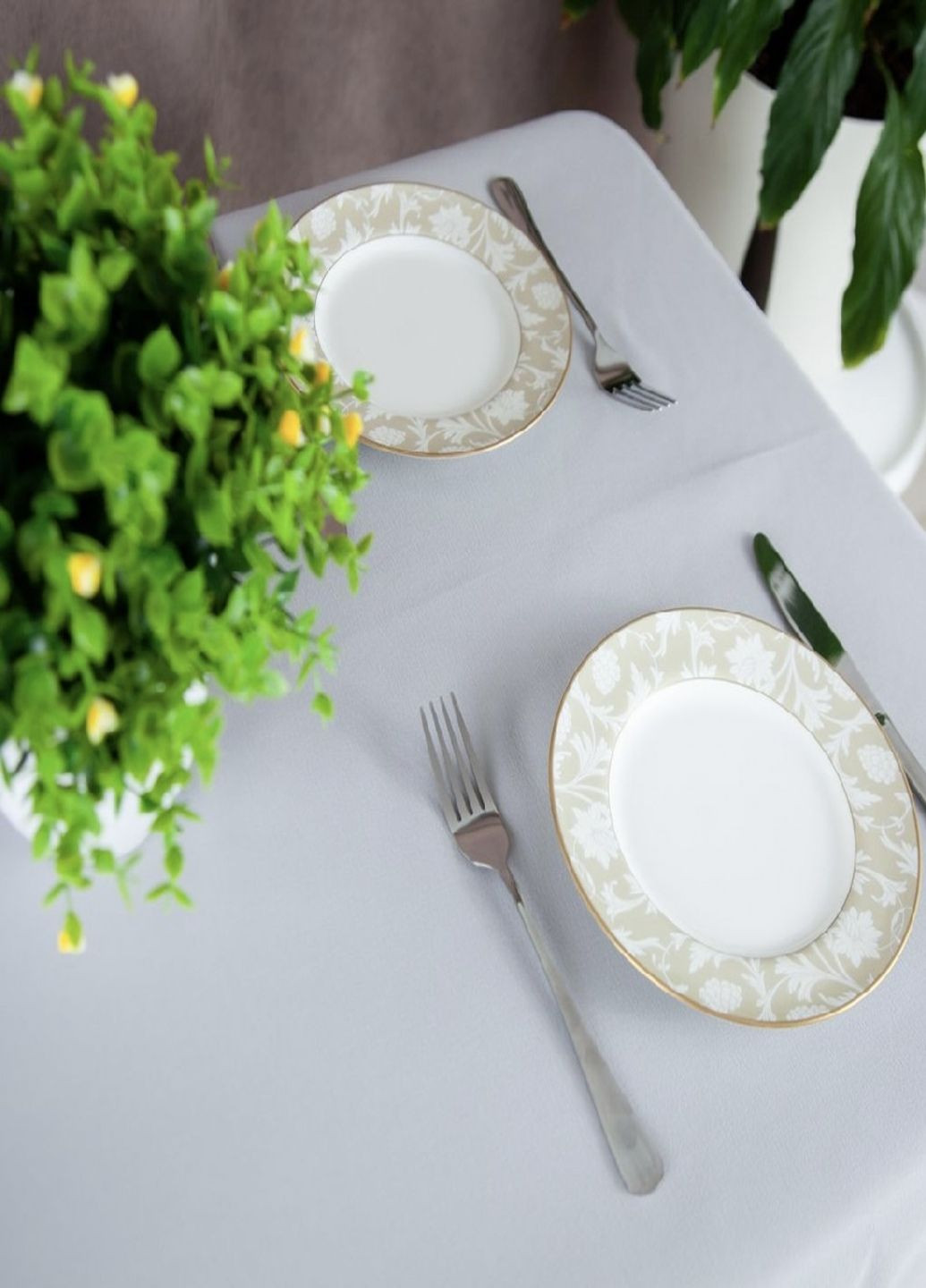 Скатертина 140х180 см водовідштовхуюча колір сірий. ТЕП Скатертина (323653403)