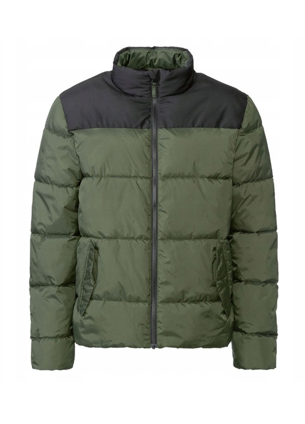 Оливковая (хаки) демисезонная куртка мужская стеганая водо, ветрозащитная куртка-лайнер Livergy