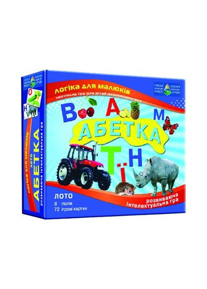 Игра "Детское лото". Алфавит" Київська фабрика іграшок (370389055)