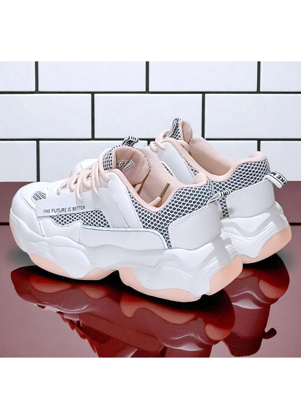 Білі осінні демісезонні ортопедичні кросівки для дівчинки підлітка Biki