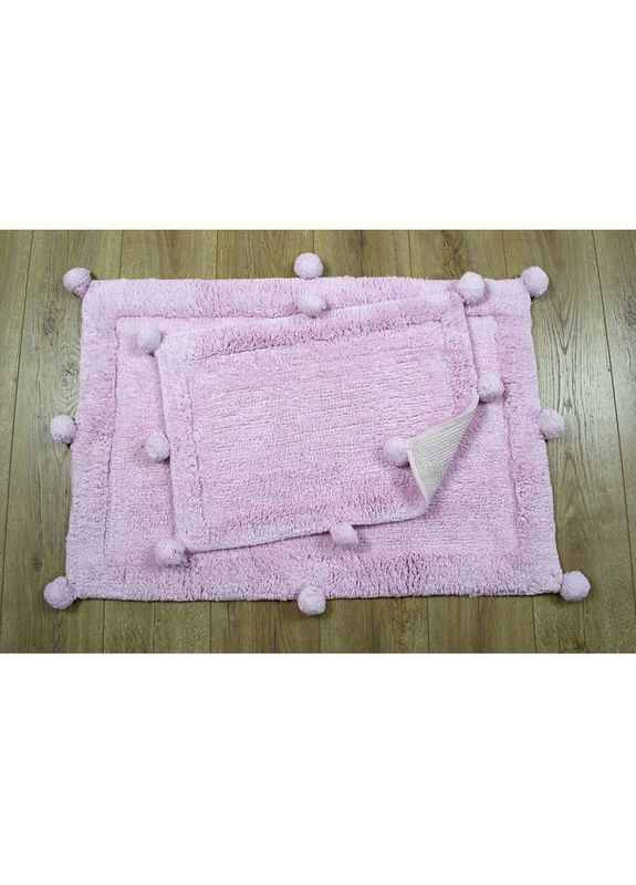 Набор ковриков - New Stria pembe розовый 60*90+40*60 Irya (275393338)