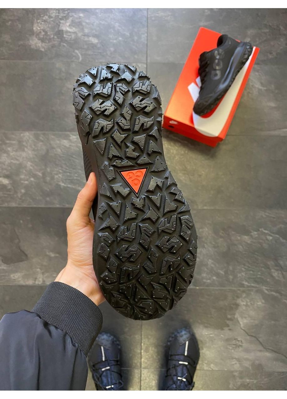 Черные демисезонные кроссовки мужские nike acg mountain fly 2 black v2 найк асж маунс флай No Brand