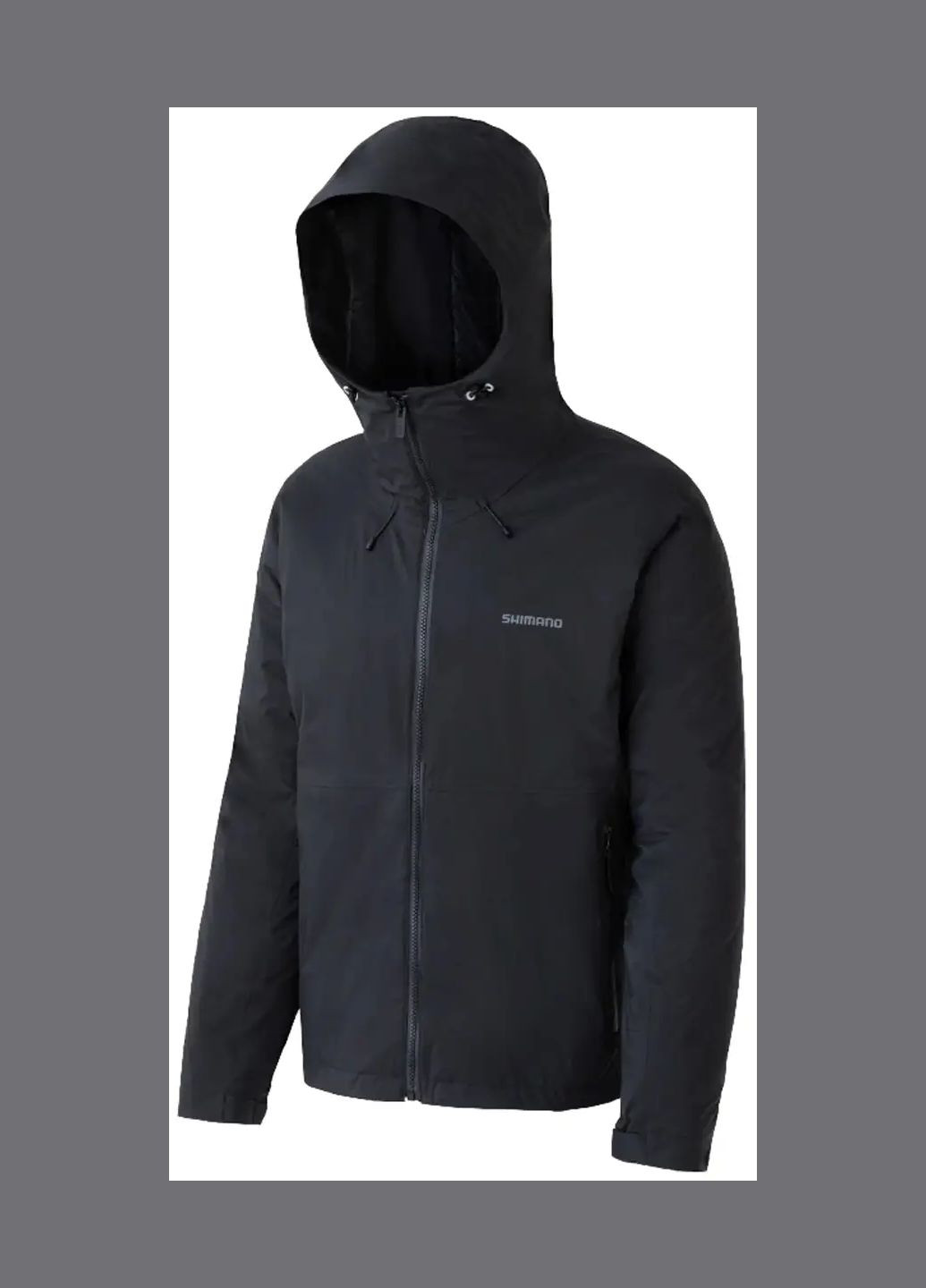 Чорна демісезонна куртка warm rain jacket чорний Shimano