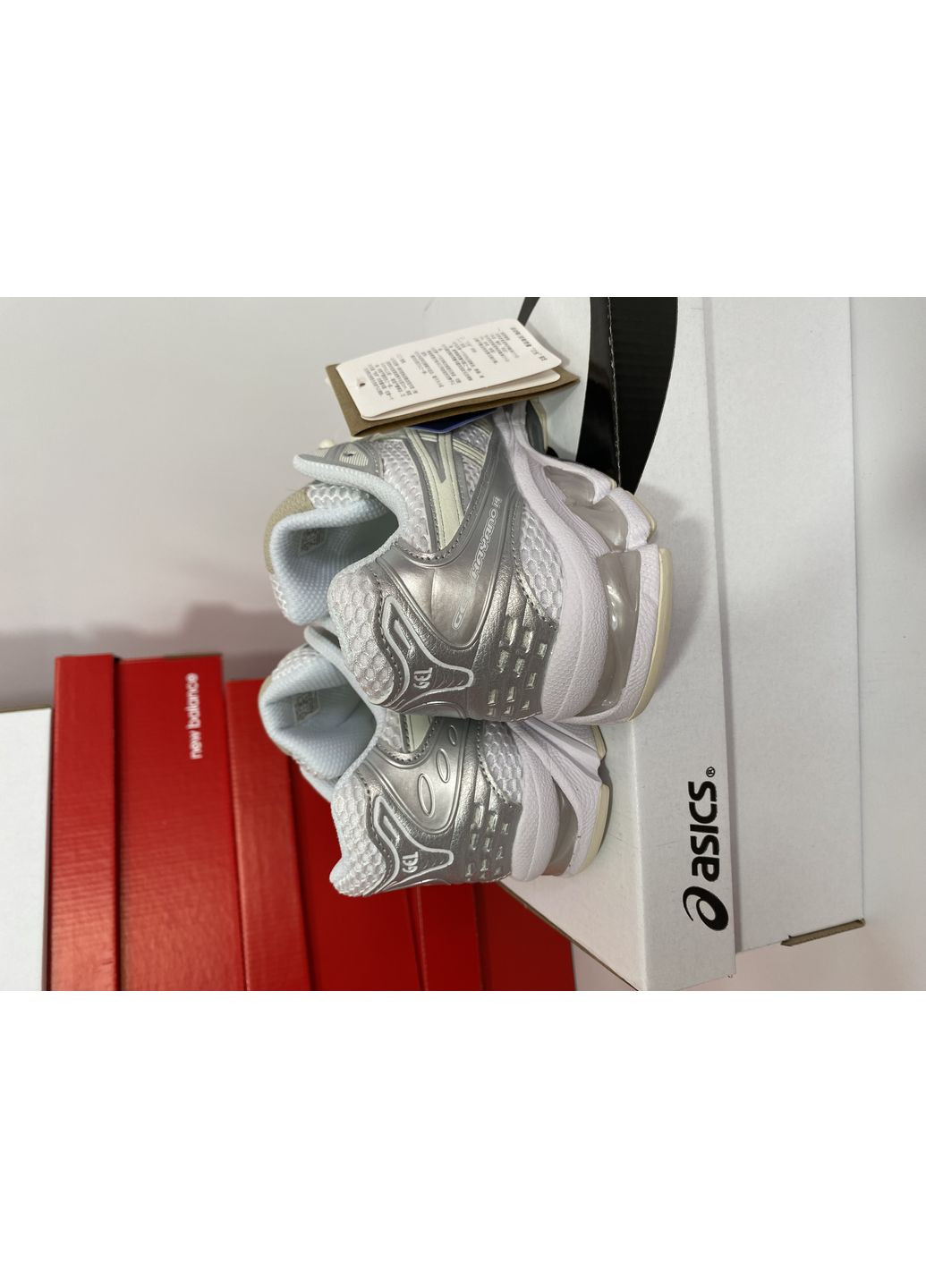 КРОСІВКИ ЖІНОЧІ ASICS GEL-KAYANO 14 WHITE SILVER АСІКС ГЕЛЬ КАЯНО 14 No Brand білі демісезони (368857805)