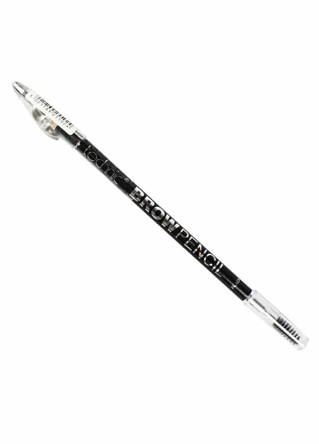 Олівець для брів з щіточкою і точилкою Brow Pencil with Brush and Sharpener - Black Technic (300091250)