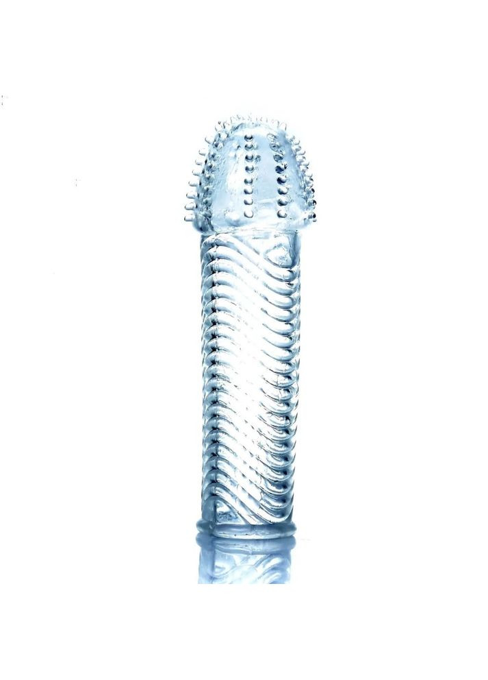 Стимулирующая насадка презерватив с шипами рельефном "Penis sleeve" Boss Series (307151729)
