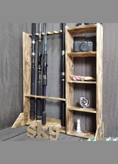 Органайзер для вудок з дерева Ралінда 6 бенгала (РИБ-065127) No Brand (328909759)