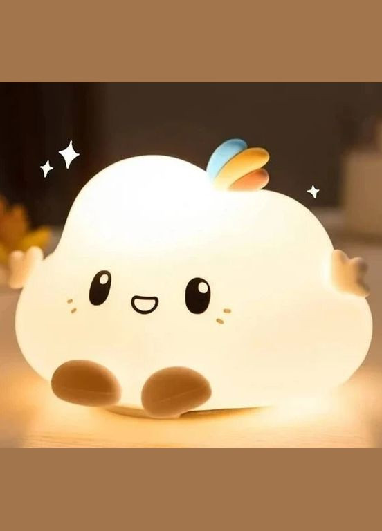 Світильник акумуляторний LED Losso Малюк хмара для дітей білий (2078062611) No Brand (328261741)