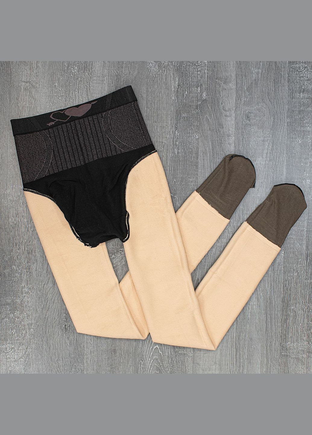 Колготки капронові утеплені з імітацією голих ніг на флісі L/XL Lu Lo La (307287114)