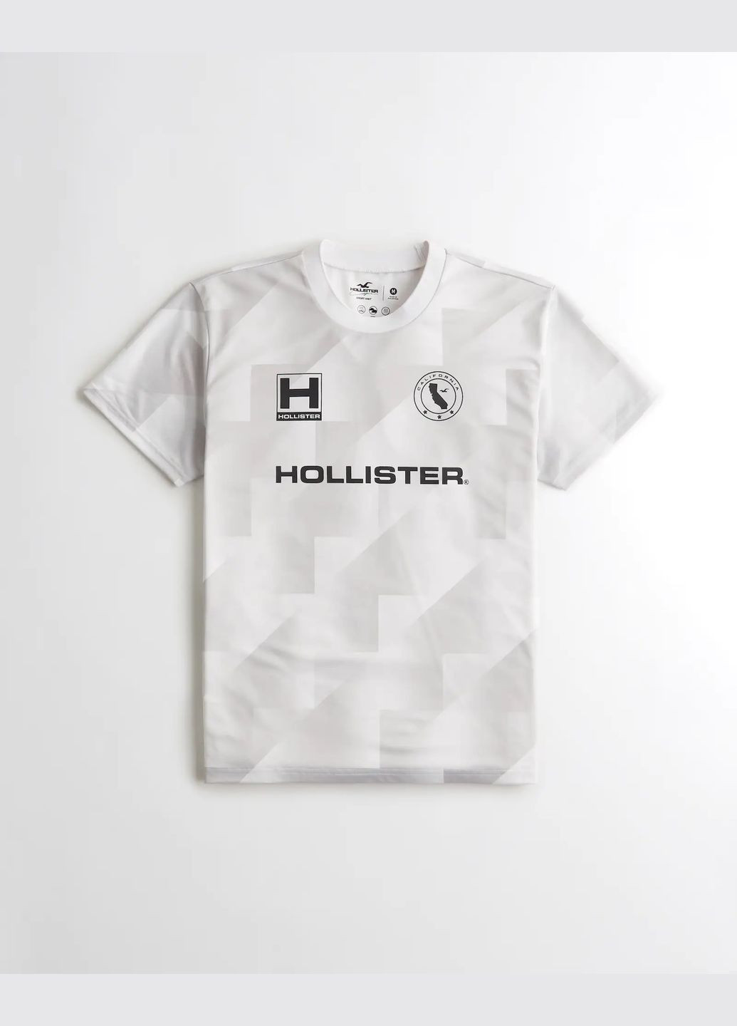 Белая спортивная футболка hc9271m Hollister