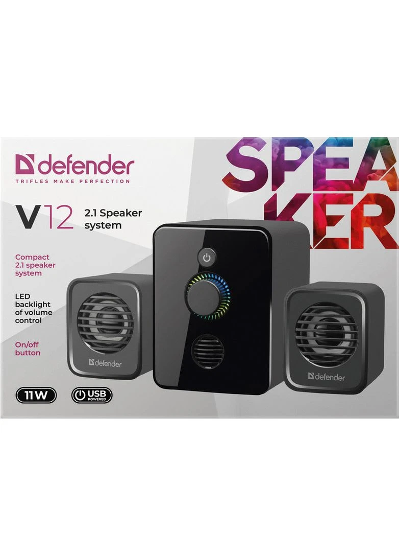 Акустична система 2.1 V12, 11Вт USB Defender (393952261)