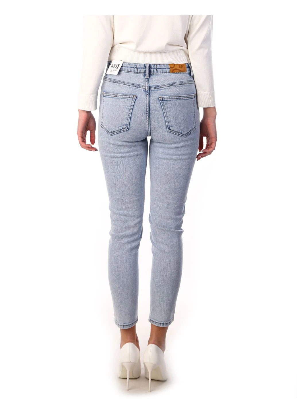 Джинсы Mom Fit женские D-384 (2000903863762) Karol - (315986452)