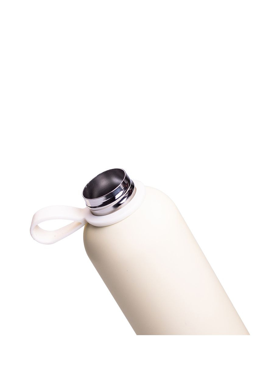 Термопляшка бежевий з нержавіючої сталі для гарячих та холодних напоїв спортивна ProDobro (364192201)