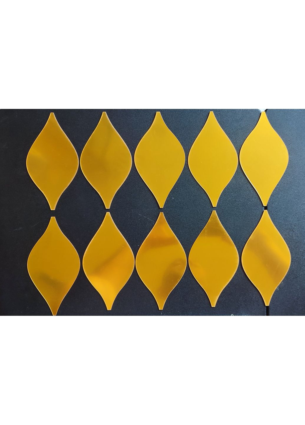 Дзеркальні наклейки 10 шт набір балісина Золотий No Brand (370440519)