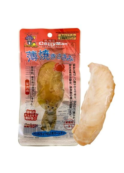 Запеченное лакомство для котов Chicken Fillet Crab филе курицы с крабом 26 г (6941333401000) CattyMan (279563730)