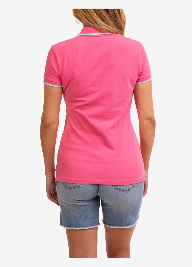 Жіноча футболка поло TIPPED POLO SHIRT XS Рожева U.S. Polo Assn. (286761228)