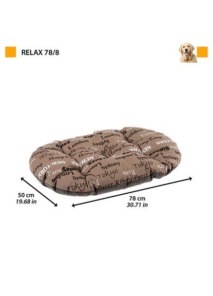 RELAX 78/8C.CITIES BROWN Подушка, бавовна Ferplast (335587417)