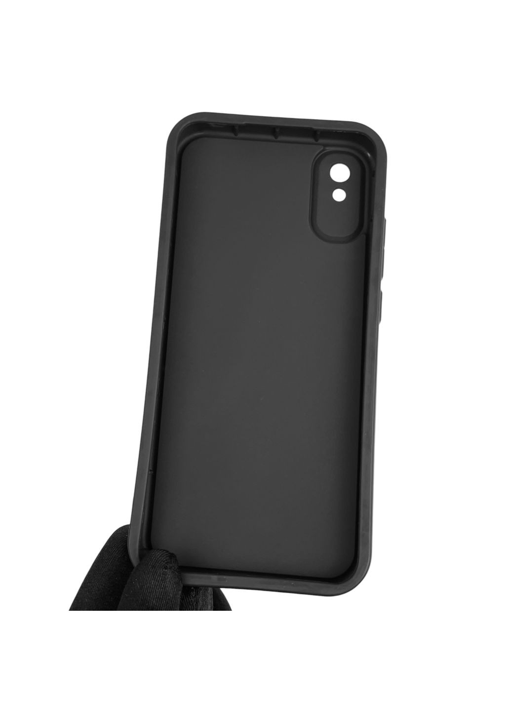 Чохол силіконовий Soft Touch для Redmi 9A чорний (Повний захист камери) Xiaomi (366386290)