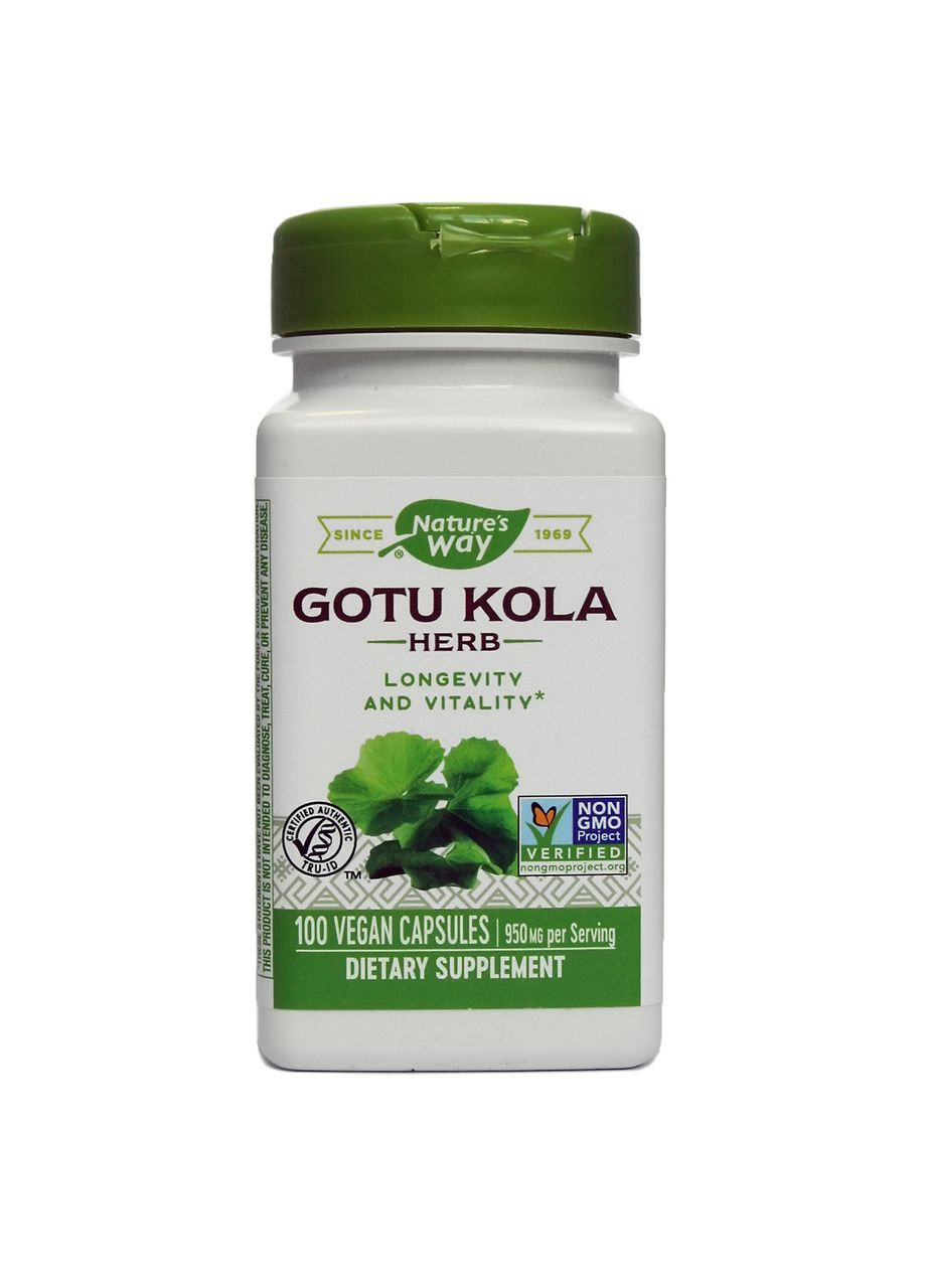 Готу Кола, Gotu Kola, nature's Way, 475 грам, 100 капсул Nature's Answer (366734274)