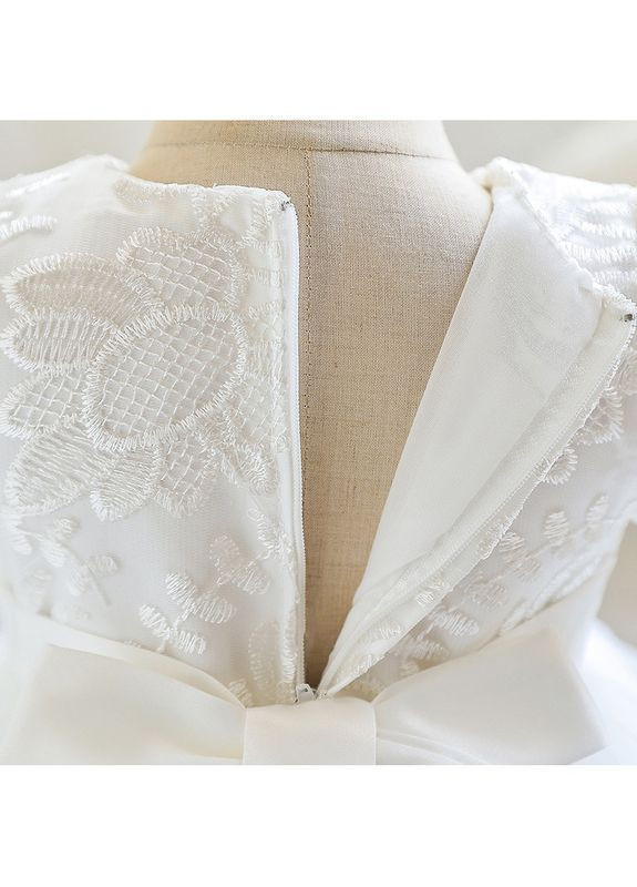 Белое праздничное платье с пайетками и пышной юбкой, элизабет, белый, 1-5 лет No Brand (370709477)