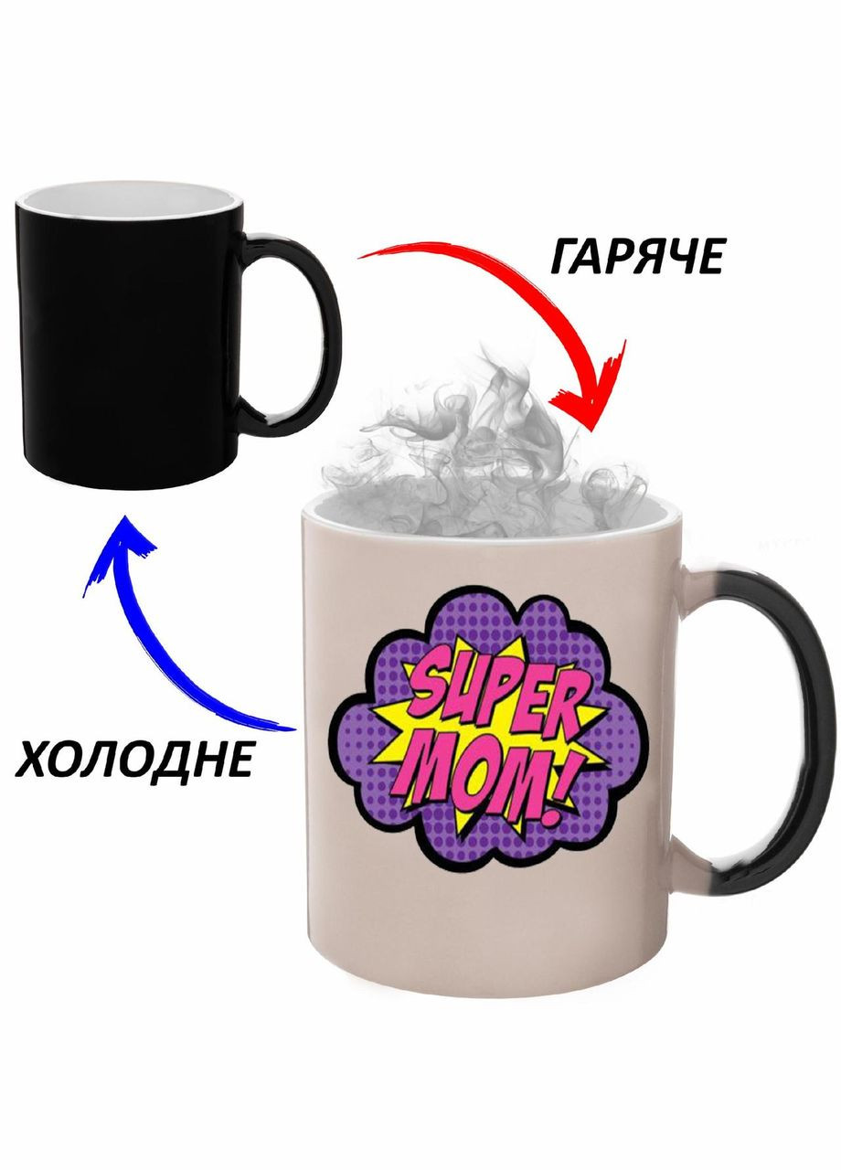 Чашка хамелон Для Мамы (кружка, чашка) #004 Черная 330 мл No Brand (323471504)