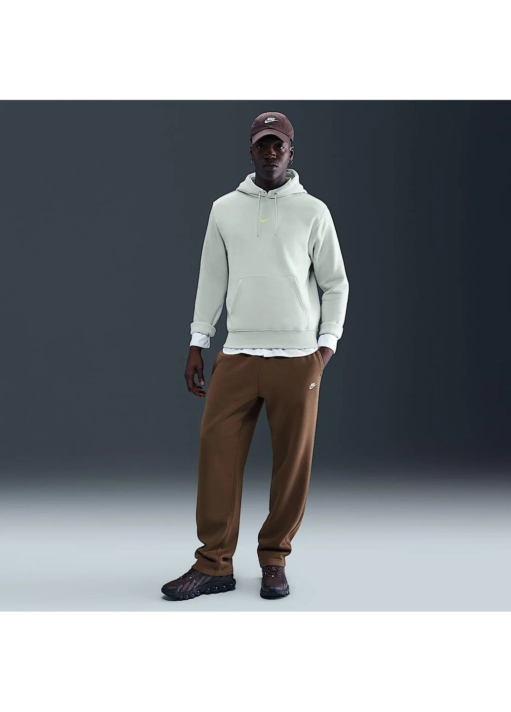 Худі чоловіче Nsw Hdy Club Bb Olive Nike (364838108)