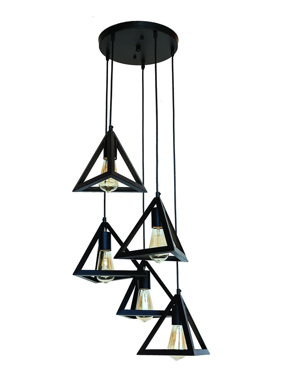 Підвісний світильник 756PR220F-5 BK (300) (LVS03996) Levistella (305757967)