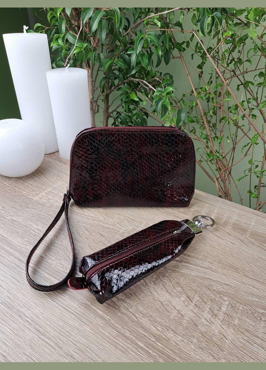 Женский подарочный набор ( комплект ) кожаный косметичка и ключница VI&VA (319986191)