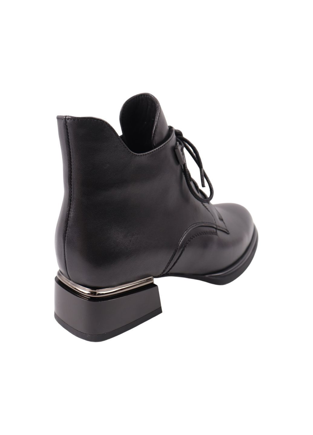 Черные ботильоны женские черные натуральная кожа Velly 153-24DH