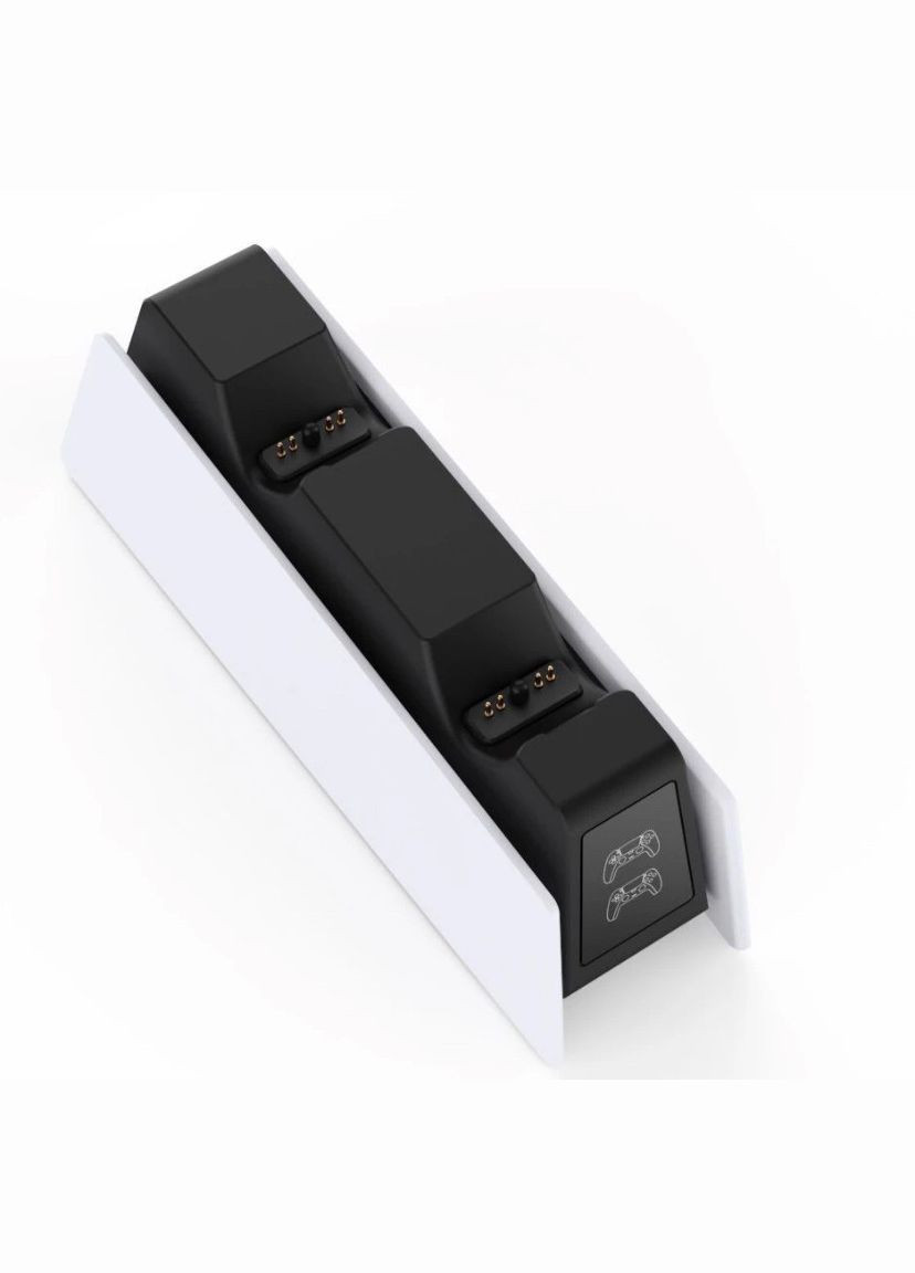 Зарядка для джойстика BebonCool PlayStation 5 PS5 DualSense Dualsense Edge на 2 геймпада с LED RGB Белый No Brand (330778766)