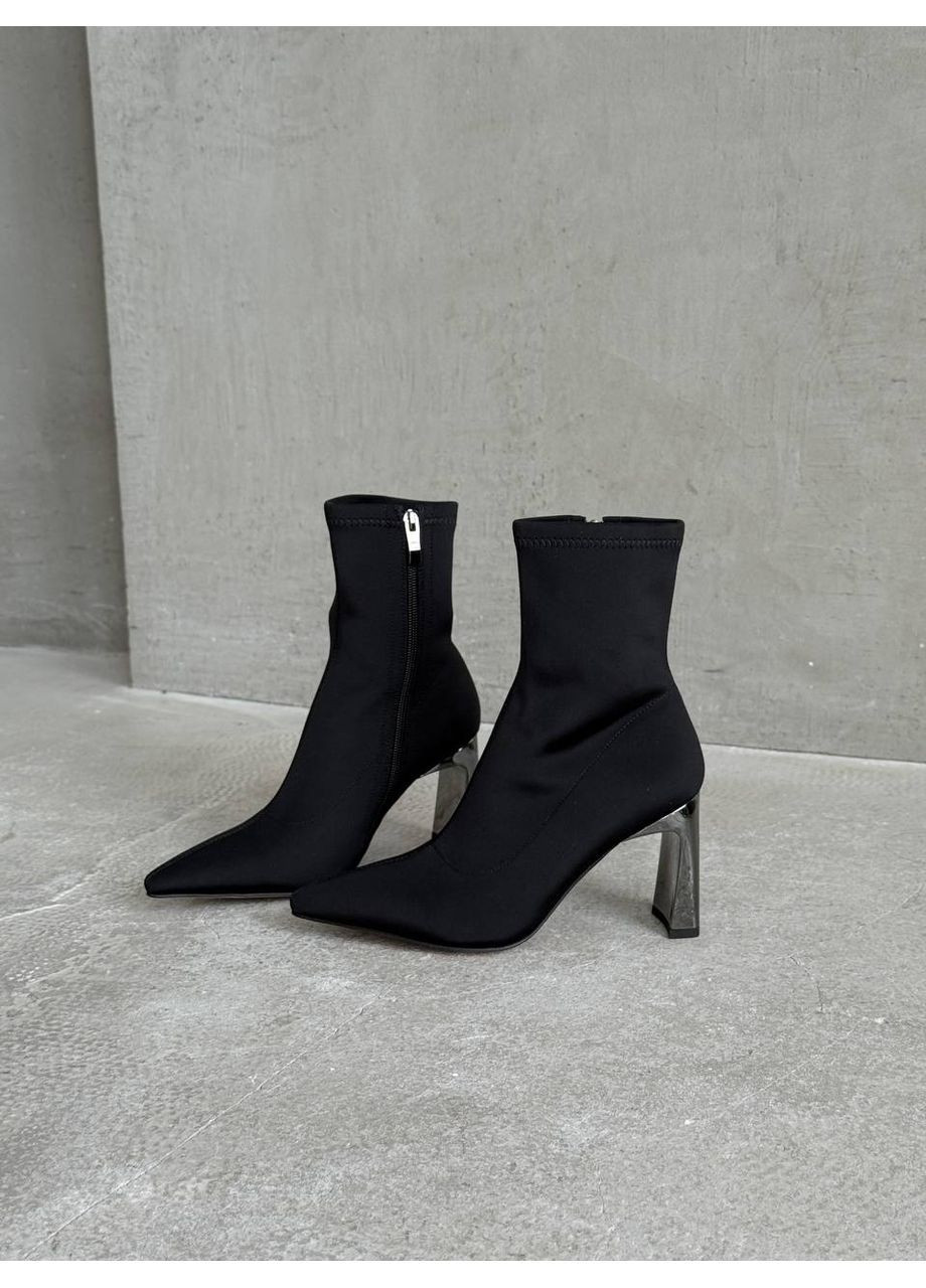 Черные демисезонная элегантные женские ботильоны No Brand