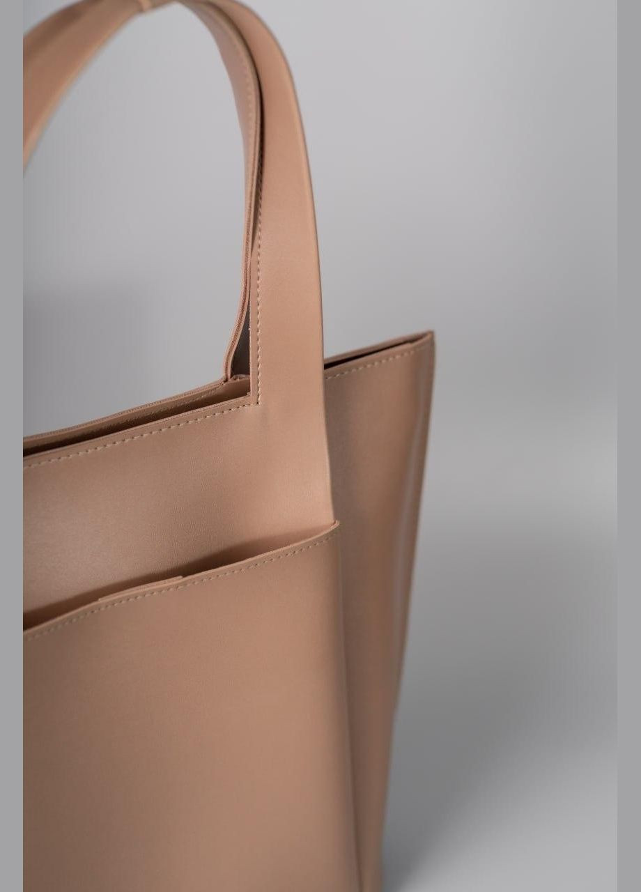 Сумка жіноча Шопер функціональна бежева з екошкіри NIUNIU (336493057)