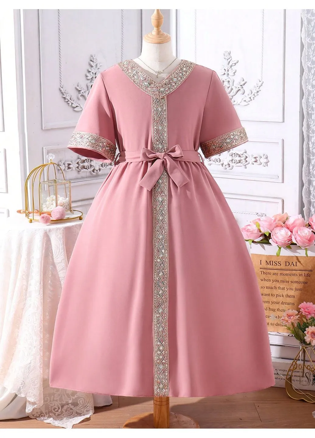 Рожева сукня дитяча SHEIN (377770084)