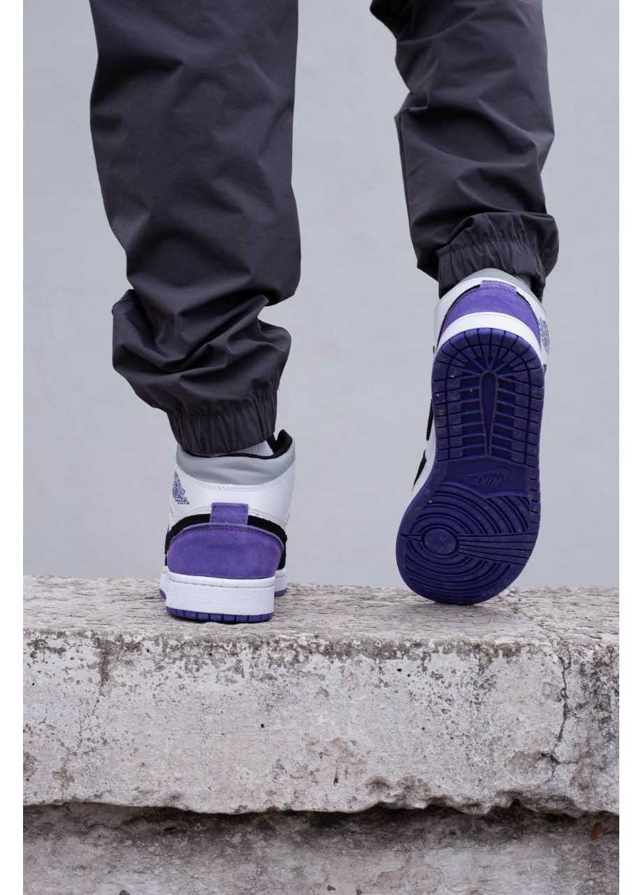 Цветные демисезонные кроссовки мужские nike air jordan 1 retro high fleece найк аир джордан No Brand