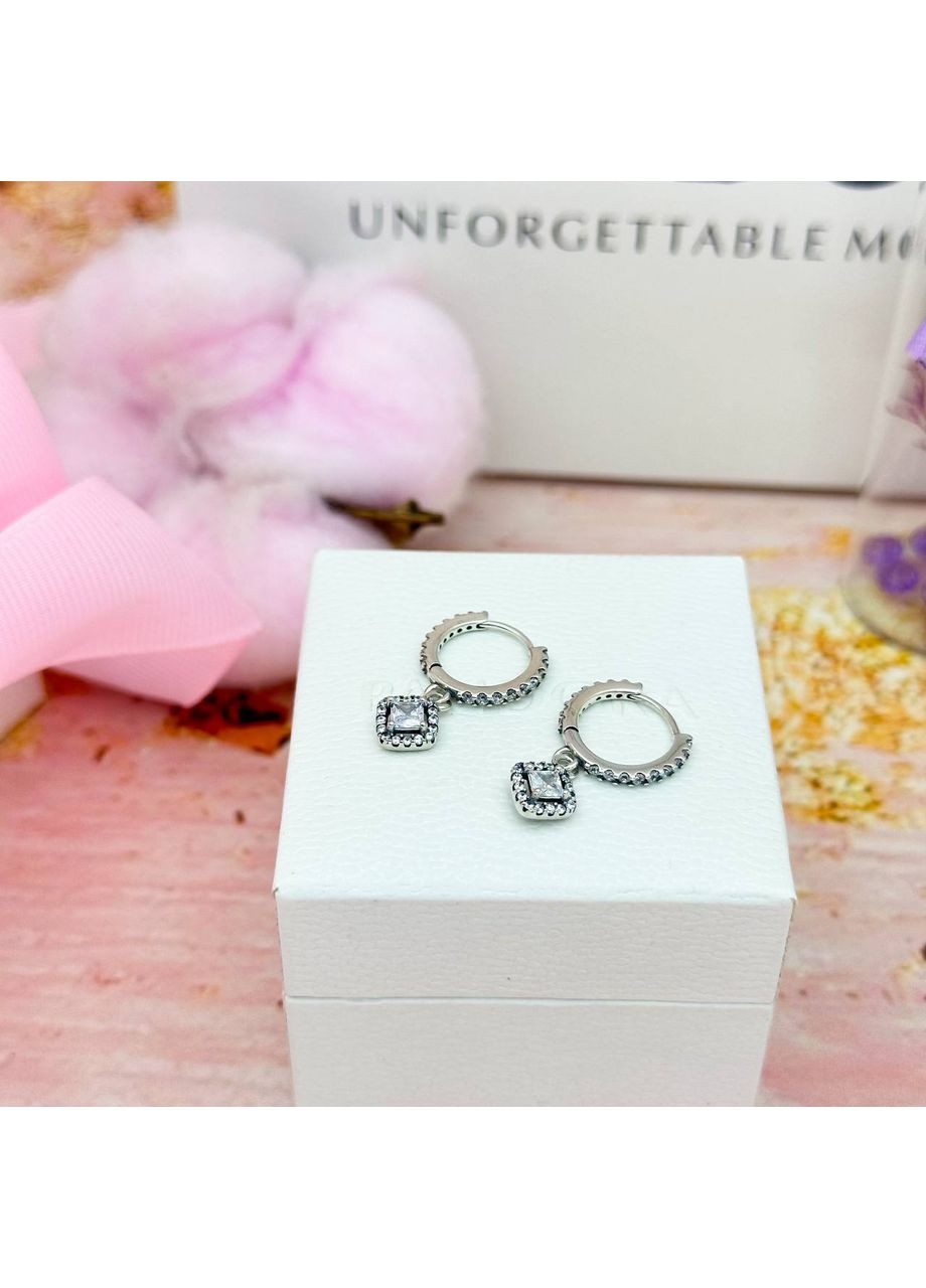 Серебряные серьги Пандора "Шарики" 298503C01 Kabluchka (355344410)