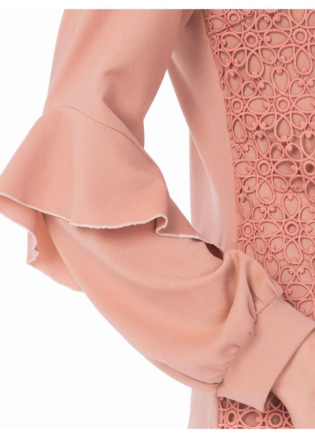 Оранжевая персиковая блуза с воланами - ua42 / eu36 Iren Klairie