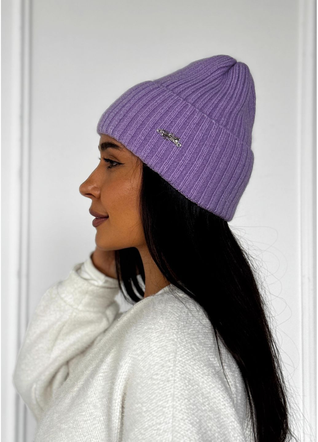 Стильна жіноча шапка рельєфної в'язки INNOE Шапка (366092229)