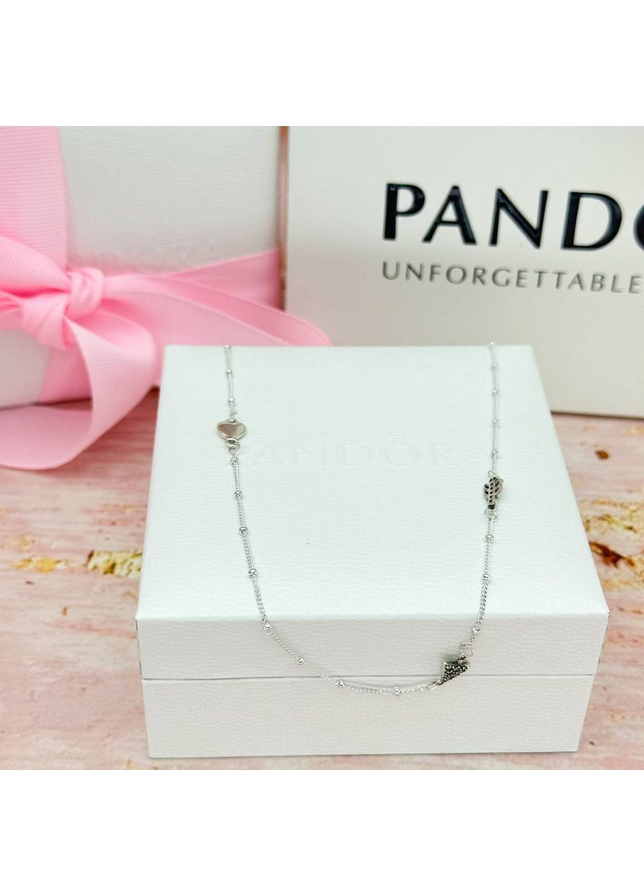 Срібне колье Пандора "Сяюча стріла" 397795CZ Kabluchka (355462754)