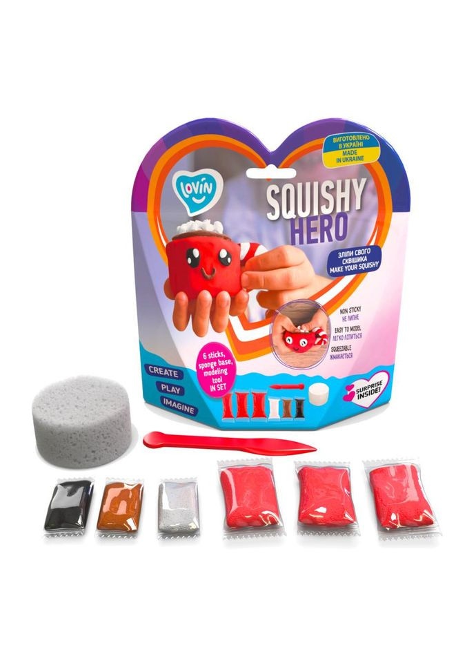 Набор для лепки с воздушным пластилином Squishy CupCao ТМ Lovin 70125 No Brand (330603514)