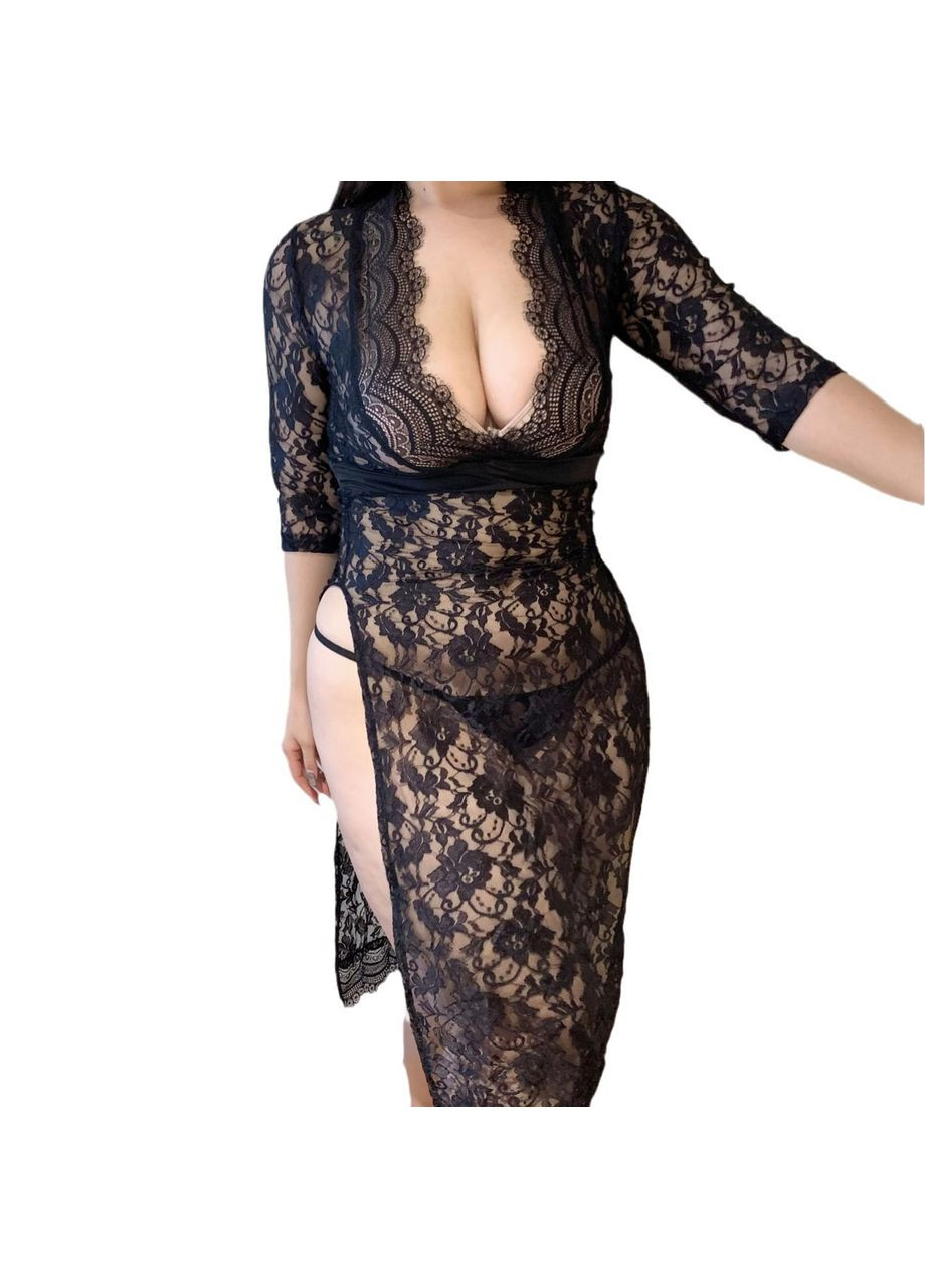 Сексуальный комплект пеньюар эротическое белье р. ХL-ХXL No Brand (361878459)