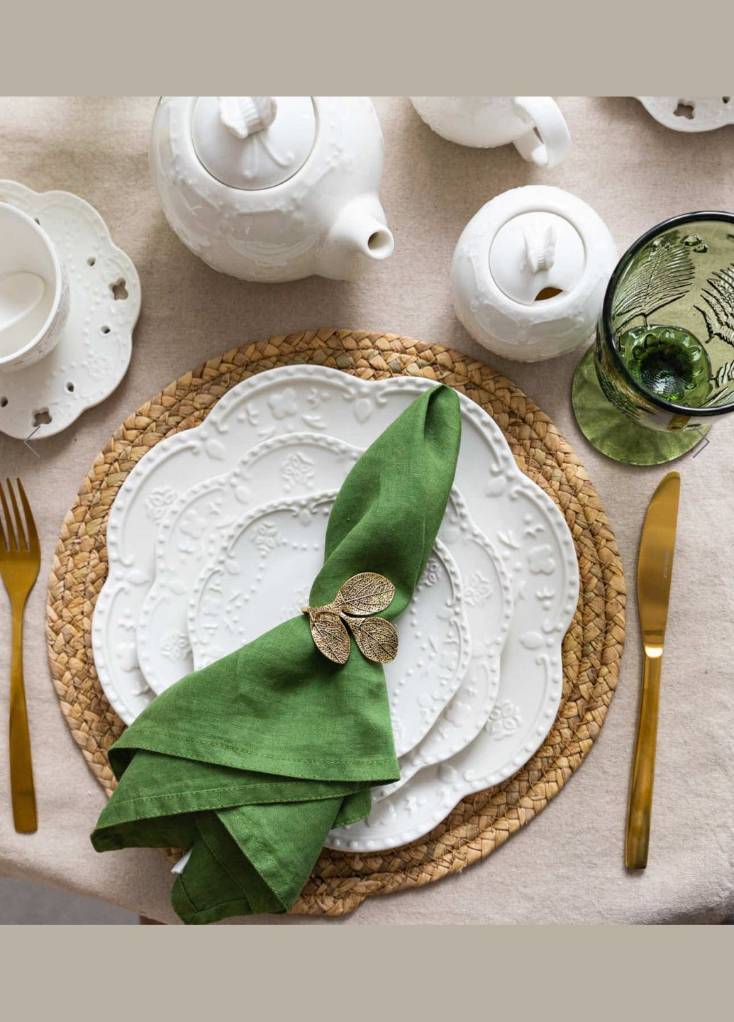 Блюдо порцелянове Мереживо, d=20см BonaDi (296718466)