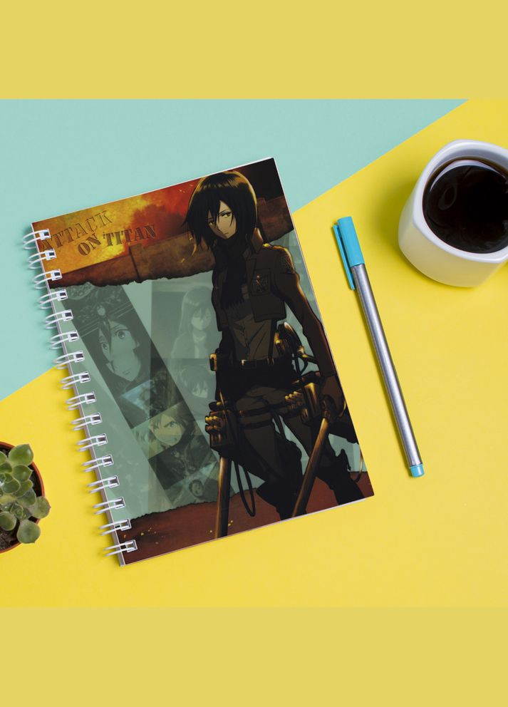 Скетчбук (Sketchbook) з принтом "Attack on Titan - Вторгнення титанів 5" Кавун блокнот для малювання (316133121)