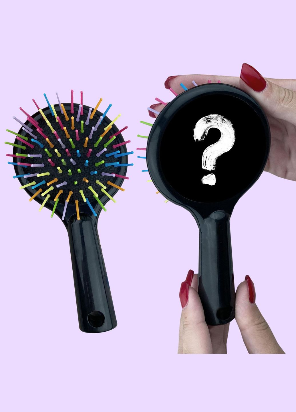 Расческа для волос с рисунком #00209 Черный No Brand (315042738)