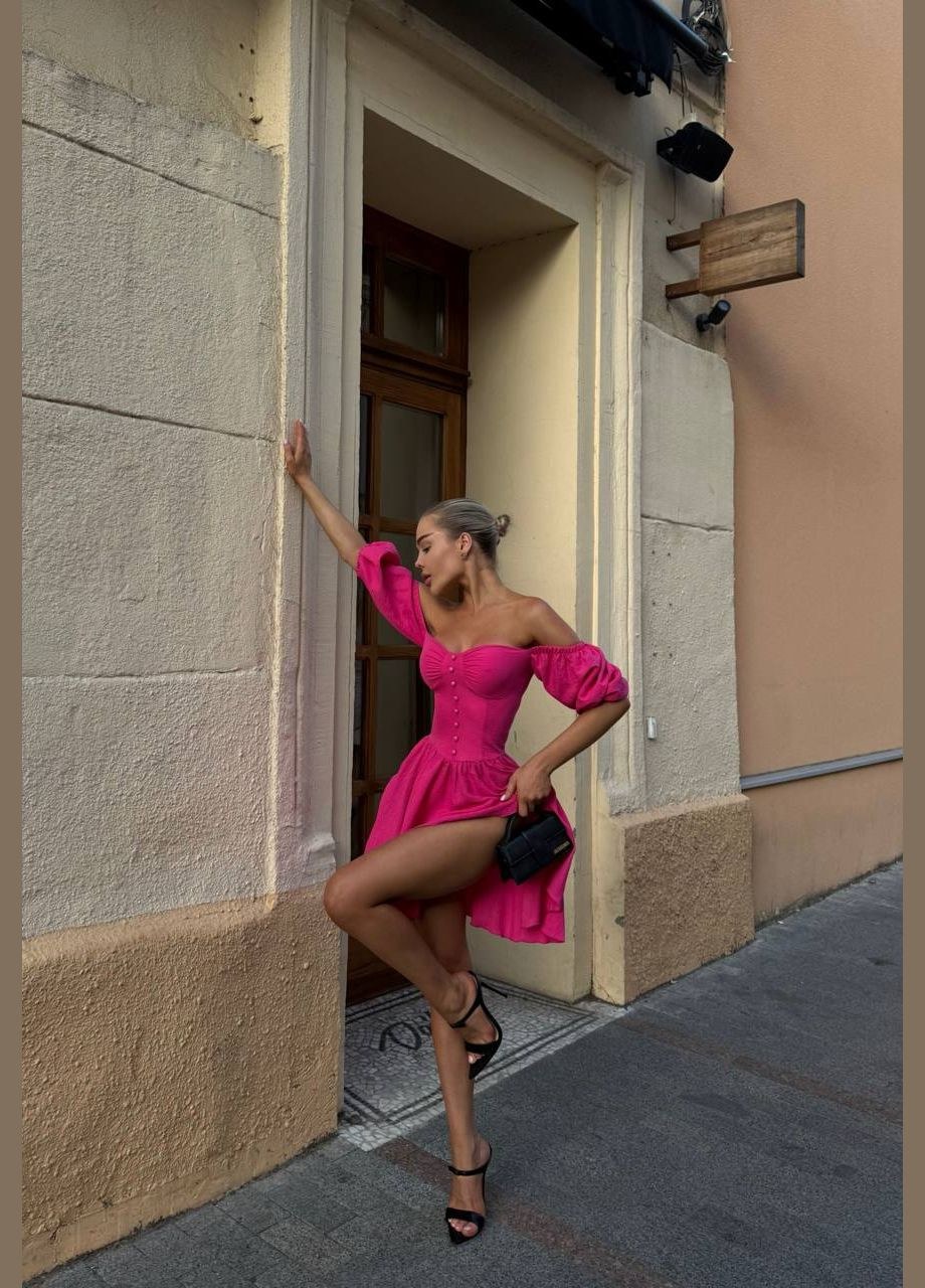 Розовое повседневный, вечернее платье - без которого не обойтись этим летом. queensleep_7km с цветочным принтом