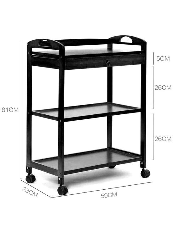 Сервировочный столик из дерева Рандерс латте (ЭТК-000916) No Brand (327844743)