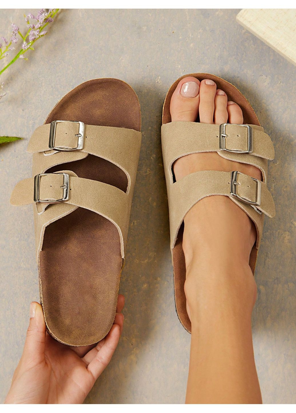 Бежевые босоножки SHEIN